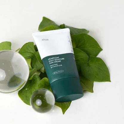 ANUA Heartleaf Silky Moisture Sun Cream SPF 50+ PA++++ | 50ml